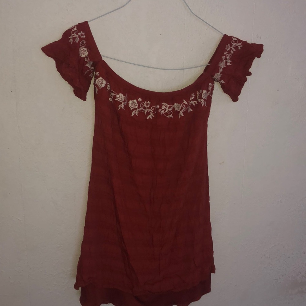 Charlotte Russe orange long shirt